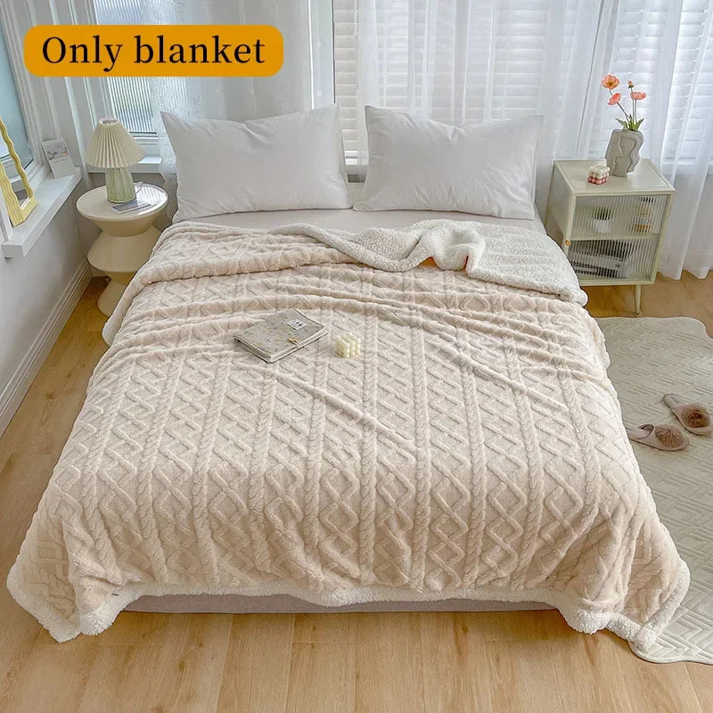 Sherpa Blanket Soft Warm And Thick Calming Blanket