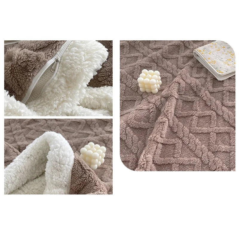 Sherpa Blanket Soft Warm And Thick Calming Blanket
