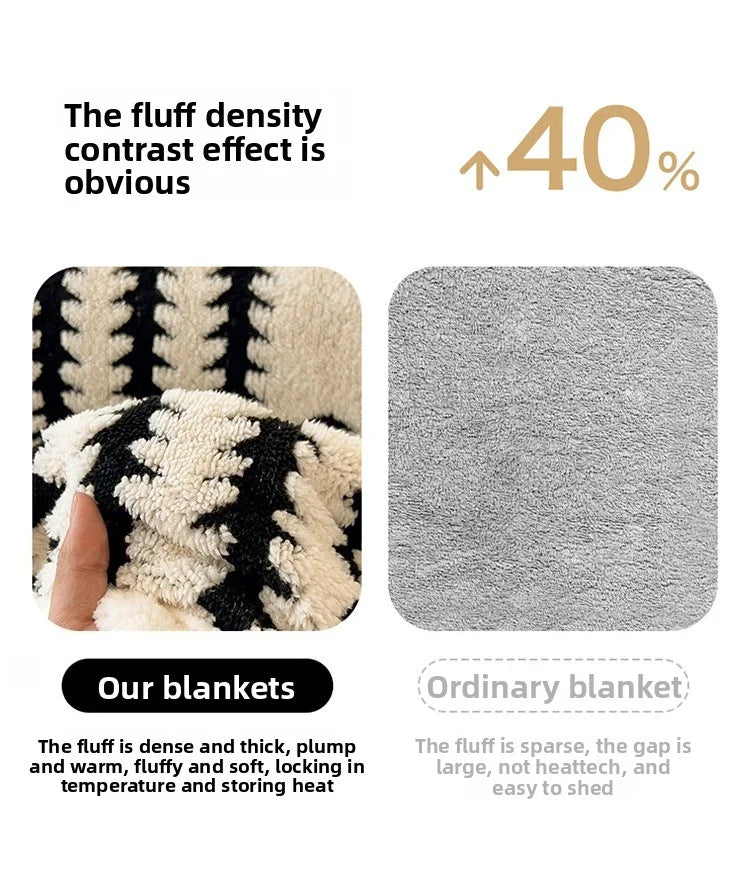 The soft Taff velvet blanket, a warm and comfortable cover blanket, suitable for office naps, bedrooms, sofas, and travel