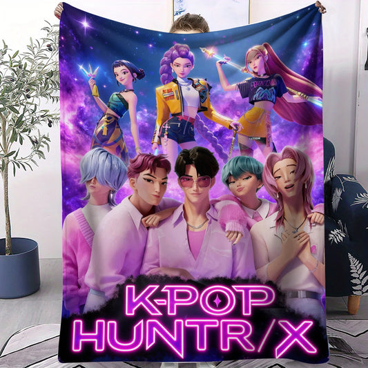 K-Pop Demon Hunter Flannel Blanket