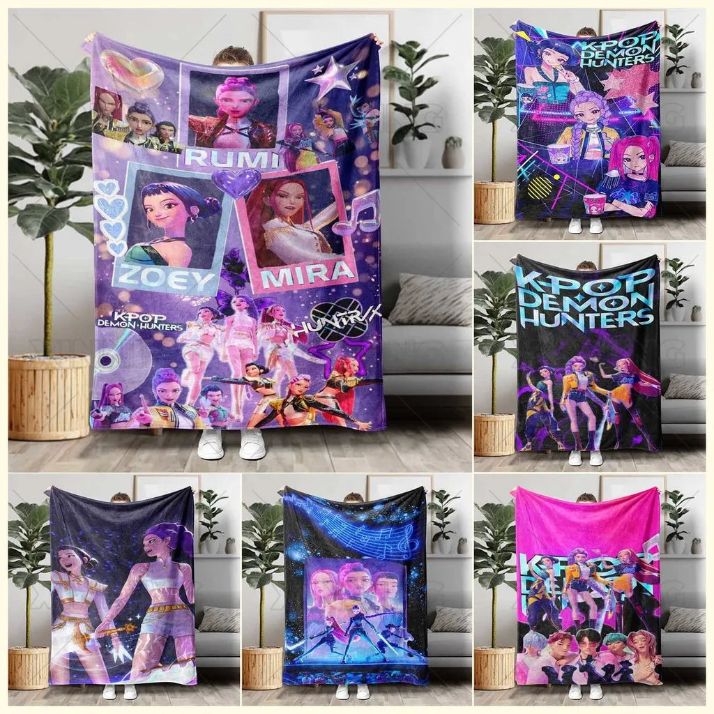 K-Pop Demon Hunters Flannel Blanket