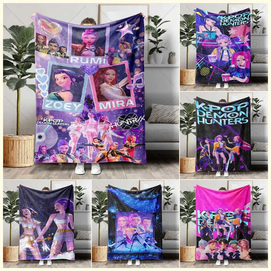 K-Pop Demon Hunters Flannel Blanket