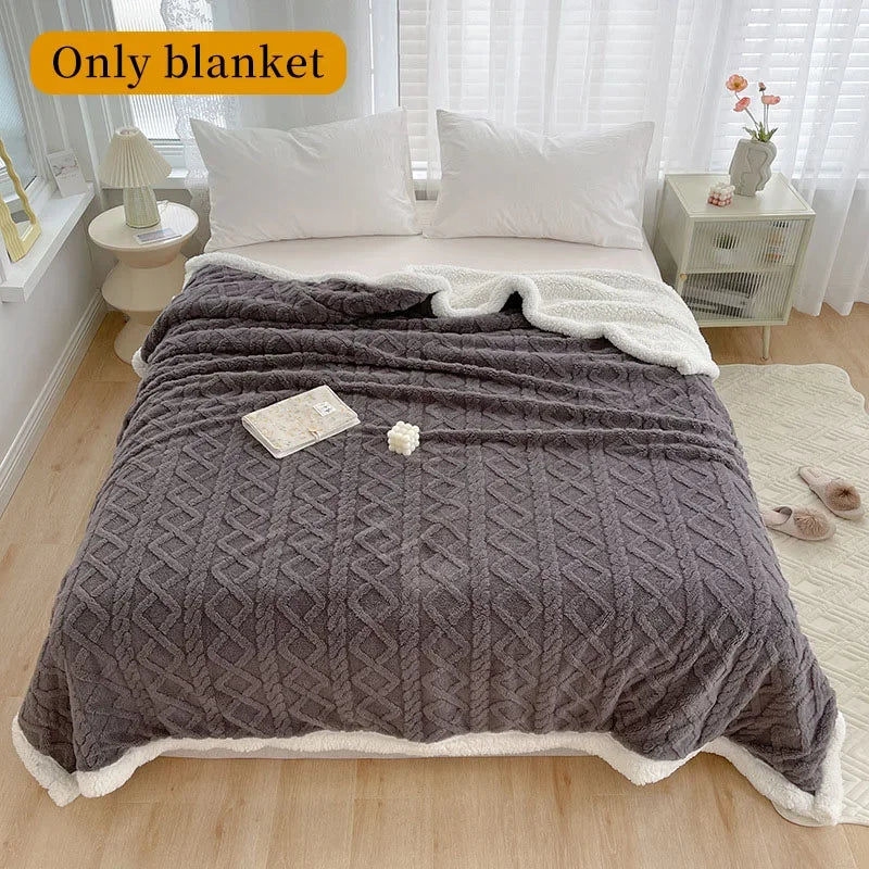 Sherpa Blanket Soft Warm And Thick Calming Blanket