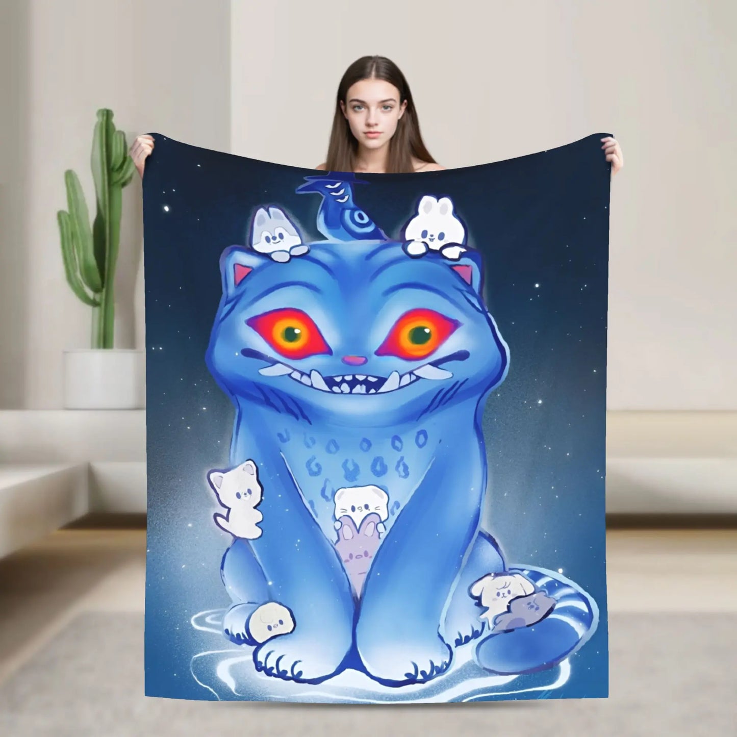 K-pop Demon Hunter Flannel Blanket