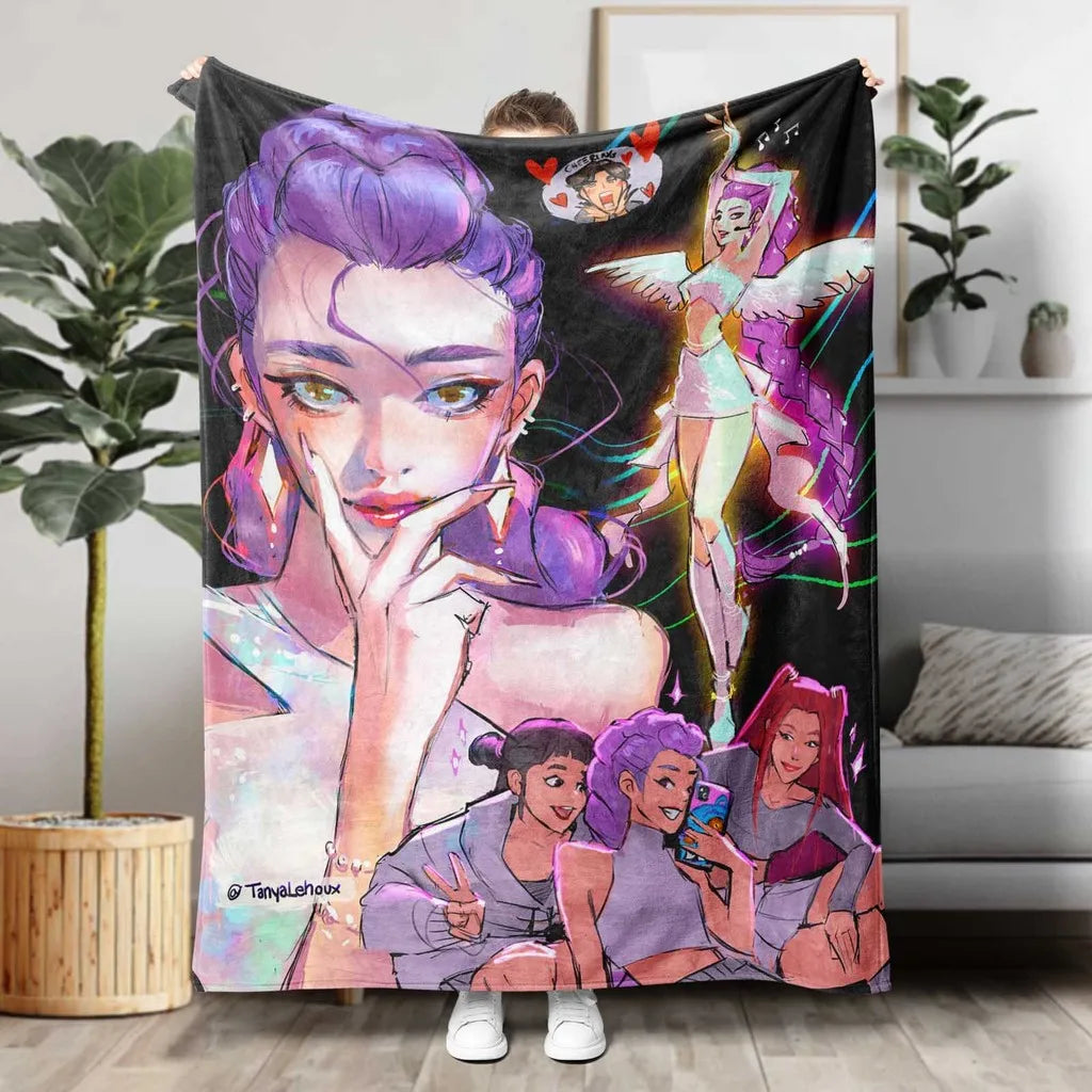 K-Pop Demon Hunters Flannel Blanket