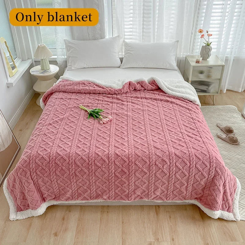 Sherpa Blanket Soft Warm And Thick Calming Blanket