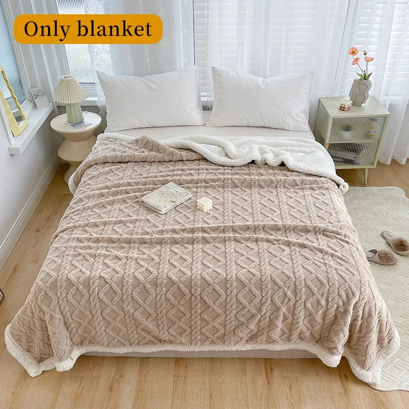 Sherpa Blanket Soft Warm And Thick Calming Blanket