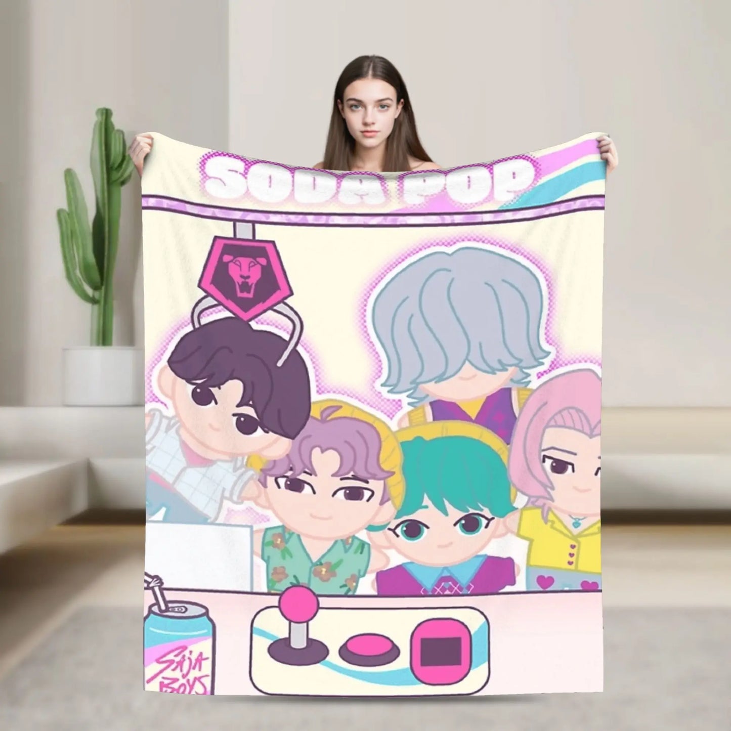 K-pop Demon Hunter Flannel Blanket