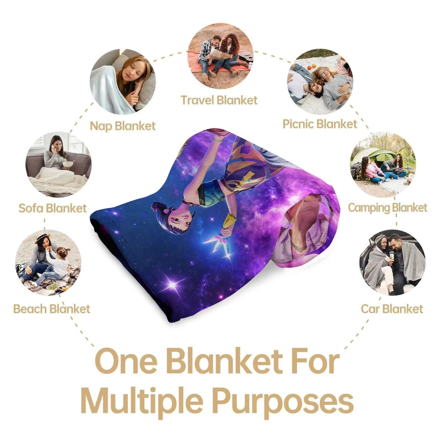 K-Pop Demon Hunter Flannel Blanket