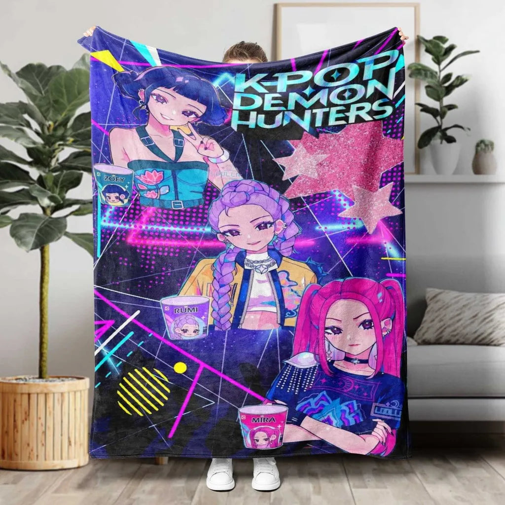 K-Pop Demon Hunters Flannel Blanket