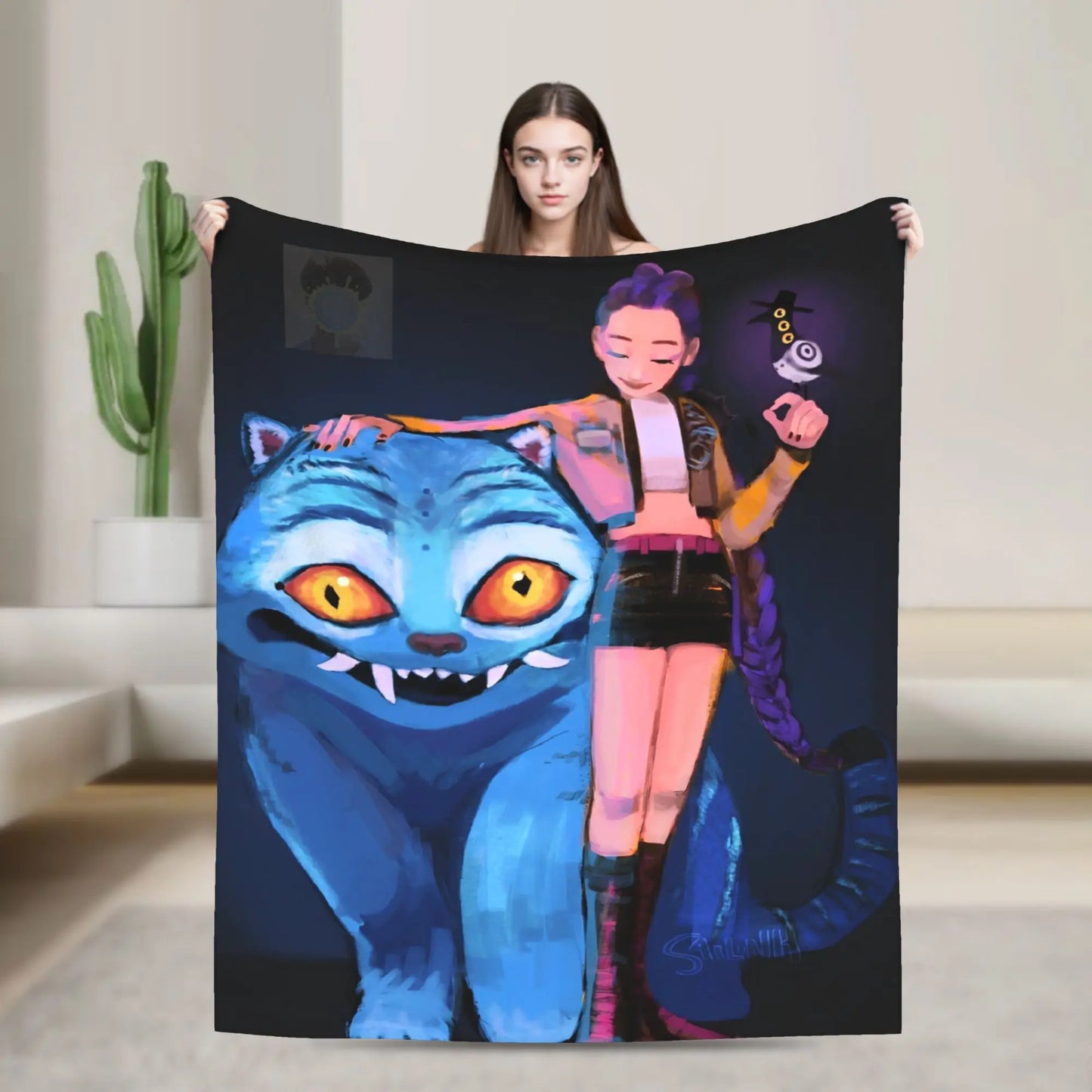 K-pop Demon Hunter Flannel Blanket