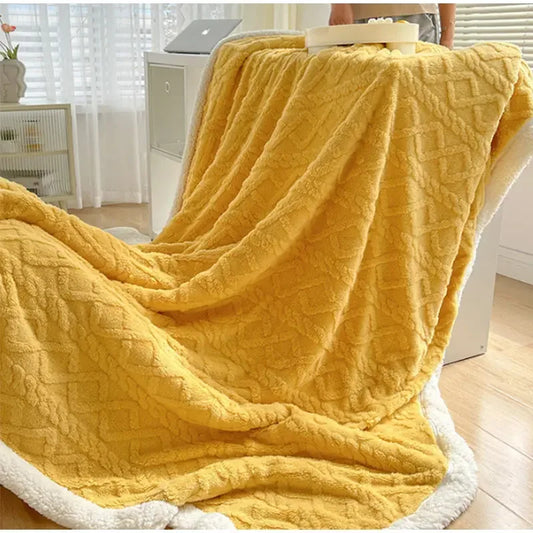 Sherpa Blanket Soft Warm And Thick Calming Blanket