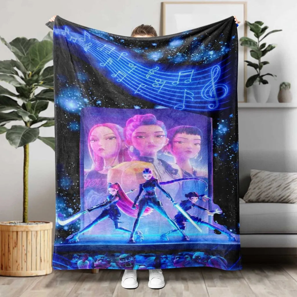 K-Pop Demon Hunters Flannel Blanket