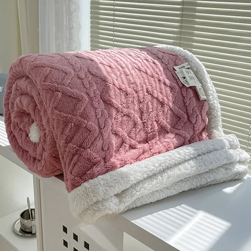 Sherpa Blanket Soft Warm And Thick Calming Blanket
