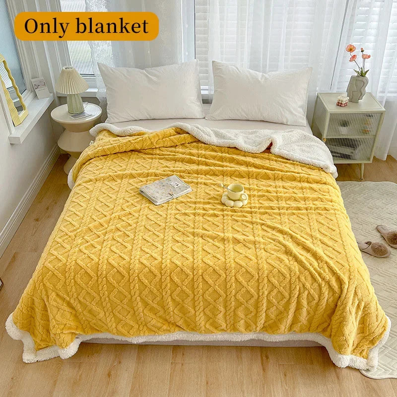 Sherpa Blanket Soft Warm And Thick Calming Blanket