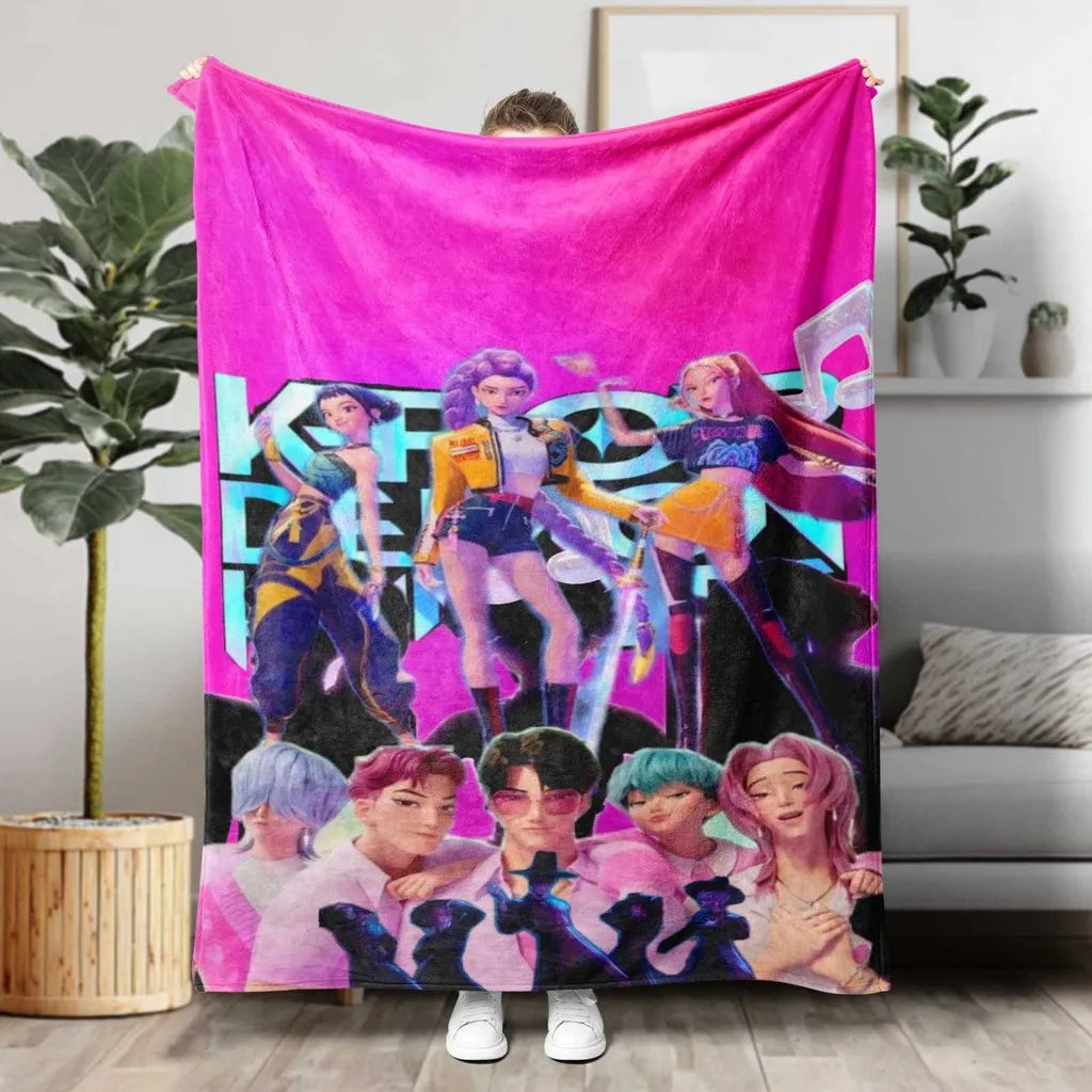 K-Pop Demon Hunters Flannel Blanket